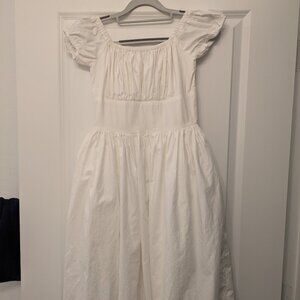 Hearts and Found White Loretta Knee Length Dress